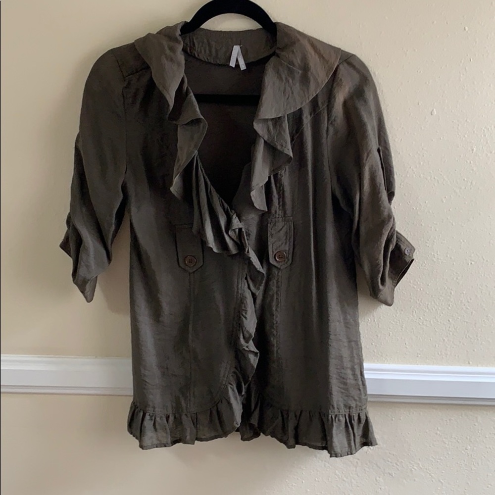 MAX rave ruffle dress shirt